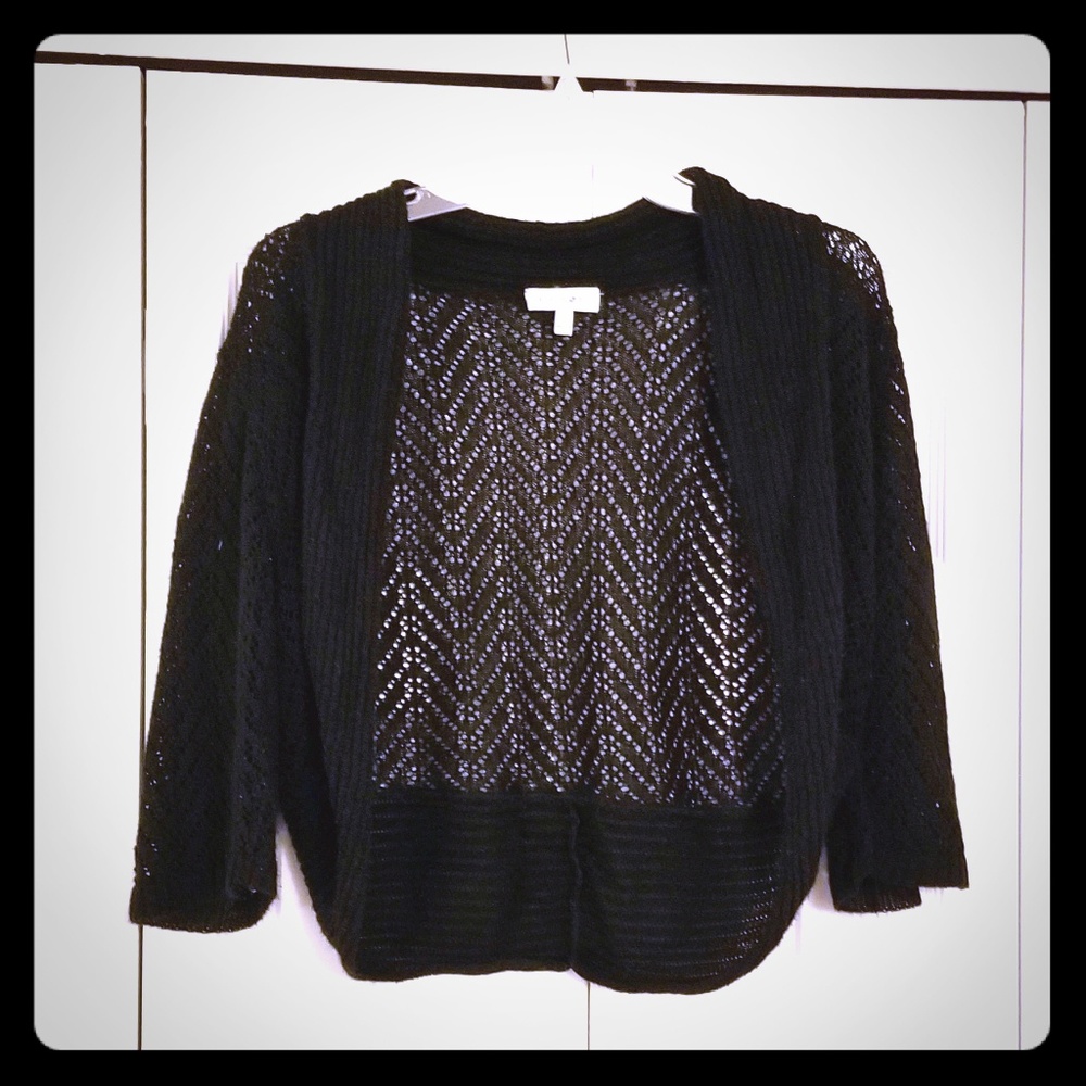 Black Knit Shrug - Large